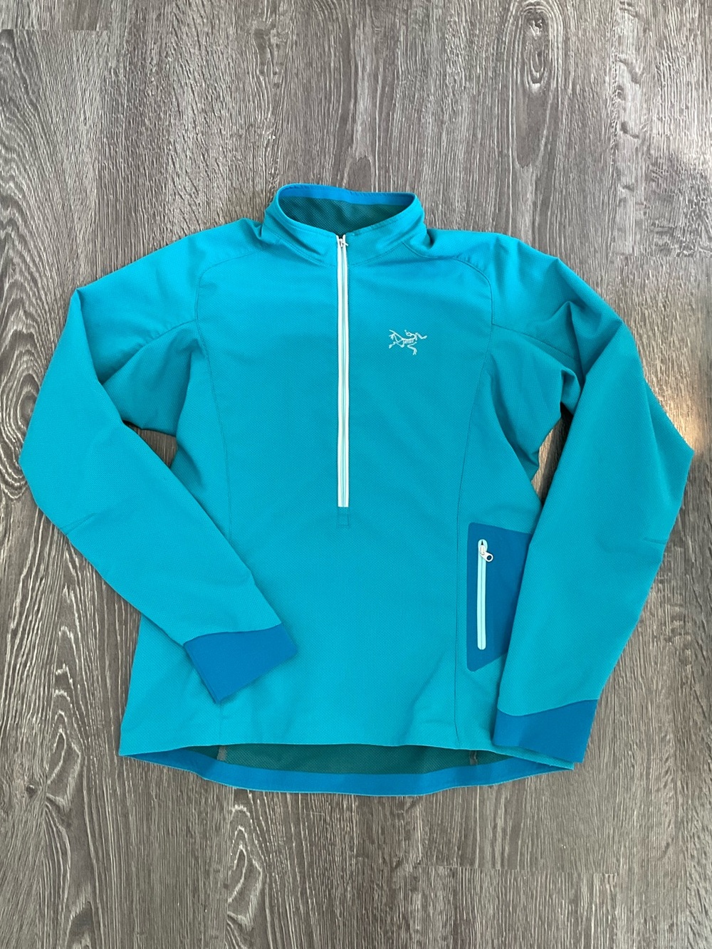 Arc'teryx Women's Teal Half-Zip Sweater